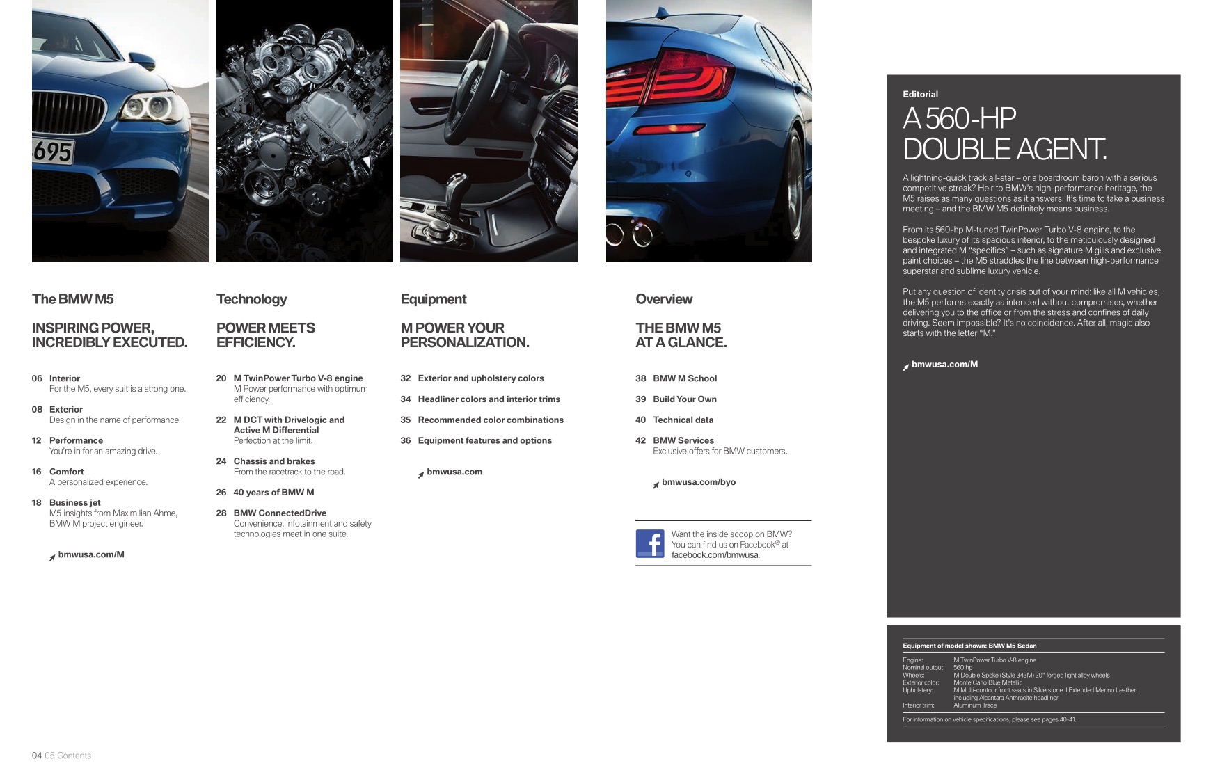 2013 BMW M5 Brochure Page 2